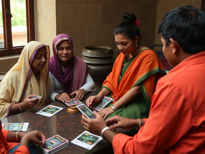 Card Distribution Phase Card distribution in Cardamom Champion game