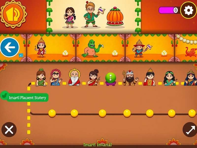 Imarti Invasion level progression showing different Indian festival themes