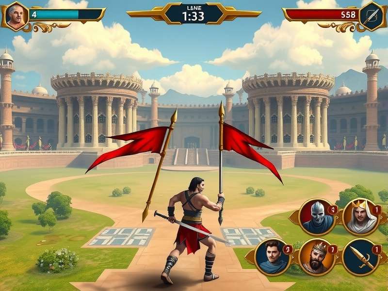 Paneer Gladiator tournament gameplay