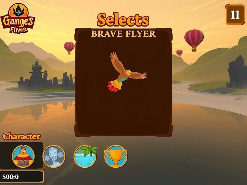 Ganges Brave Flyer character selection screen