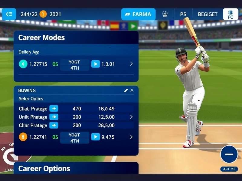 Career Progression in Ultimate Cricket Power Ultimate Cricket Power career mode progression screen