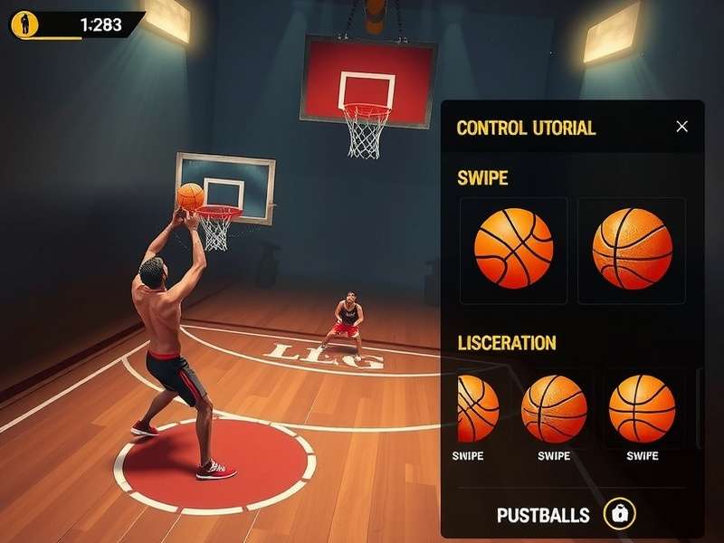 Gladiator Hoop Master customization options showing different basketball designs