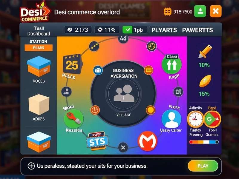 Strategy visualization for Desi Commerce Overlord showing business diversification