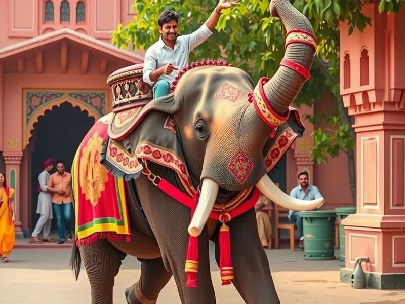 Jaipur Elephant Fun Ride gameplay demonstration