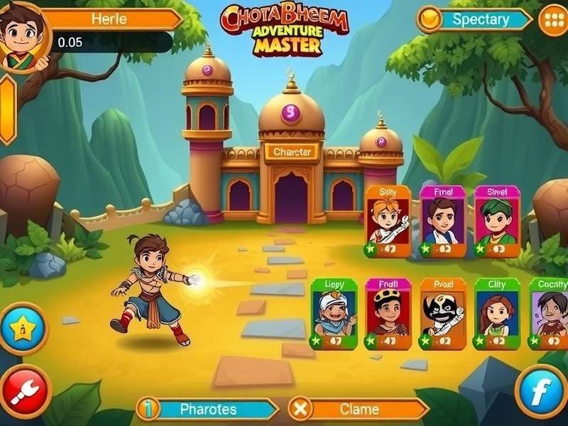 Chota Bheem Adventure Master combat scene with characters using special abilities