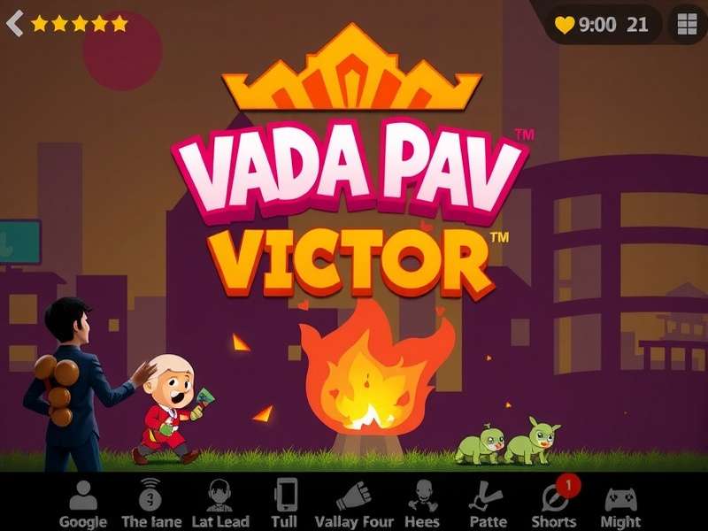 Vada Pav Victor Game Main Screen