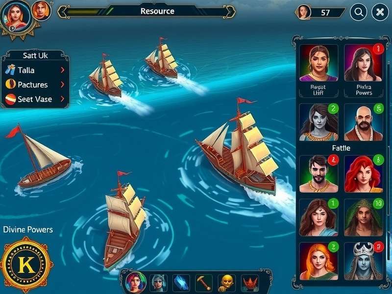 Krishna Ocean Overlord character selection screen showing diverse commanders