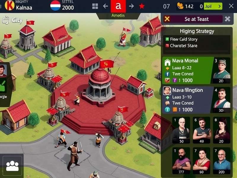 Mighty Kolkata Dynasty gameplay screenshot showing city building and strategic elements