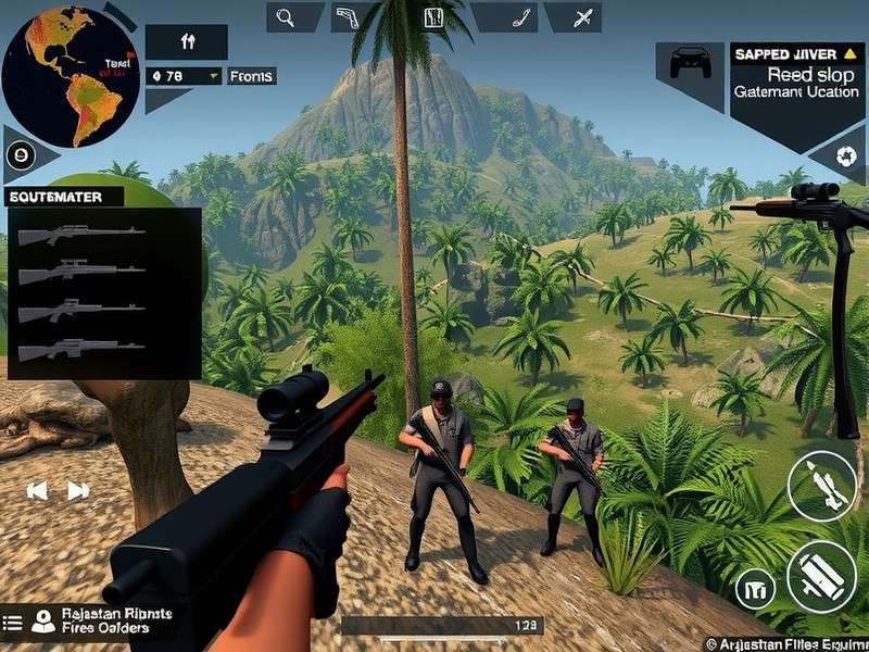 Rajasthan Rifles Warpath wilderness map showing dense forest terrain