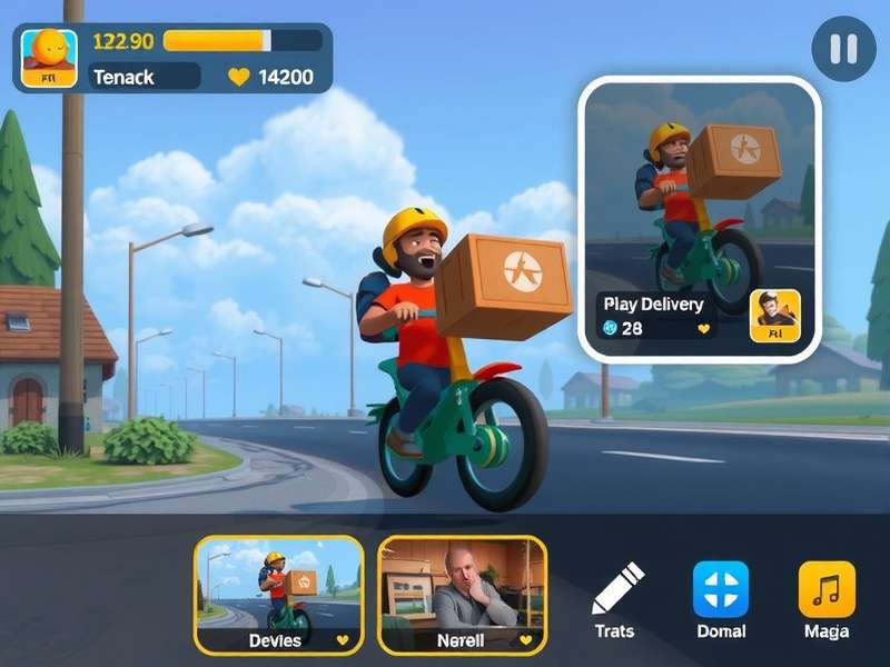 Quick Delivery Adventure features showcase with multiple gameplay elements