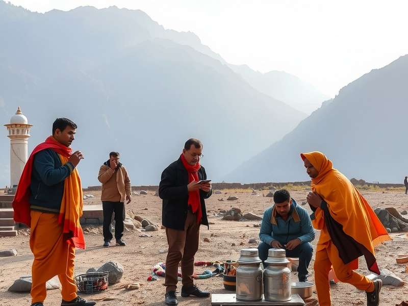 Ganges Veneration Trek ritual ceremony