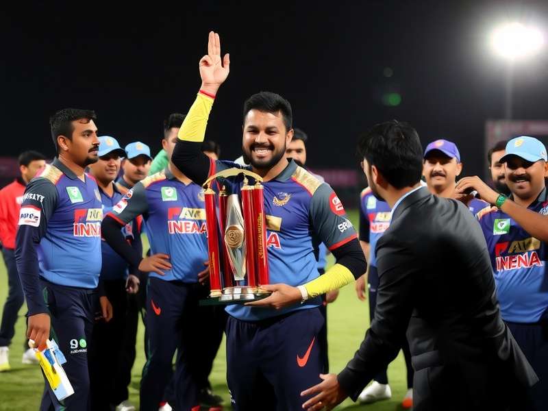 Bengaluru Titans trophy celebration